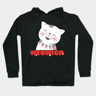 Meowica Cute Cat 4th of July Hoodie